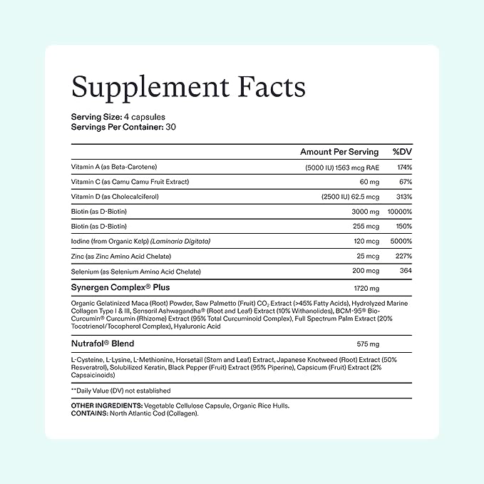 Nutrafol Men's Hair Growth Supplements