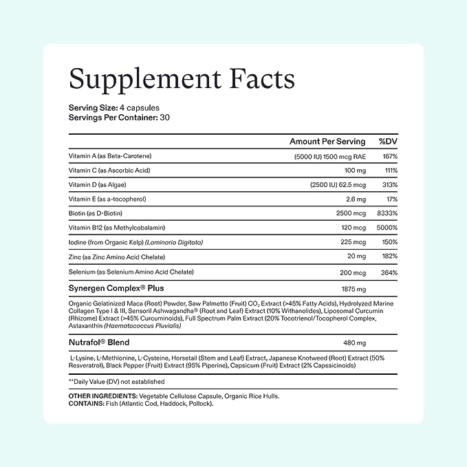 Nutrafol Women's Balance Hair Growth Supplements