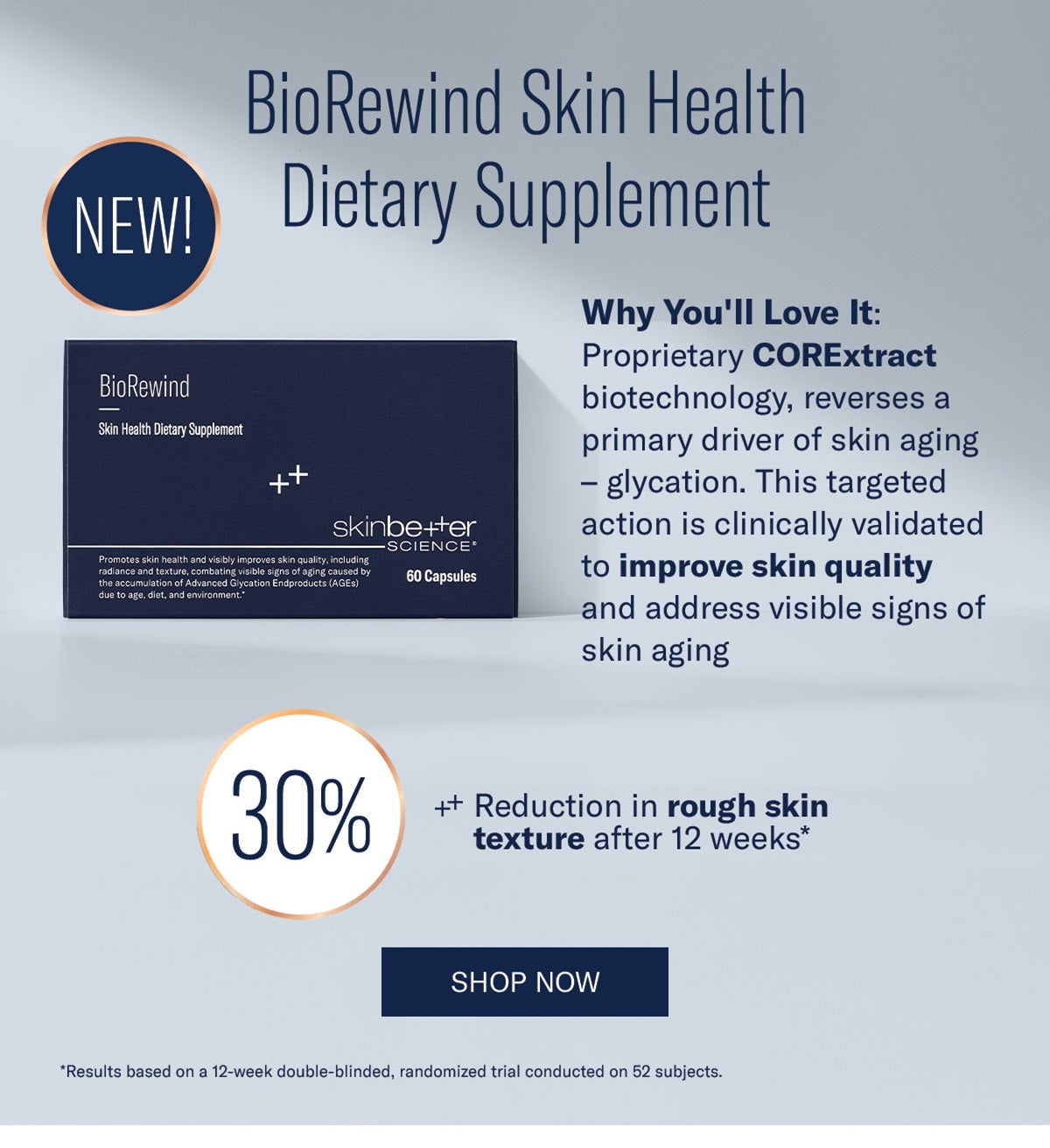SkinBetter Science BioRewind Skin Health Dietary Supplement