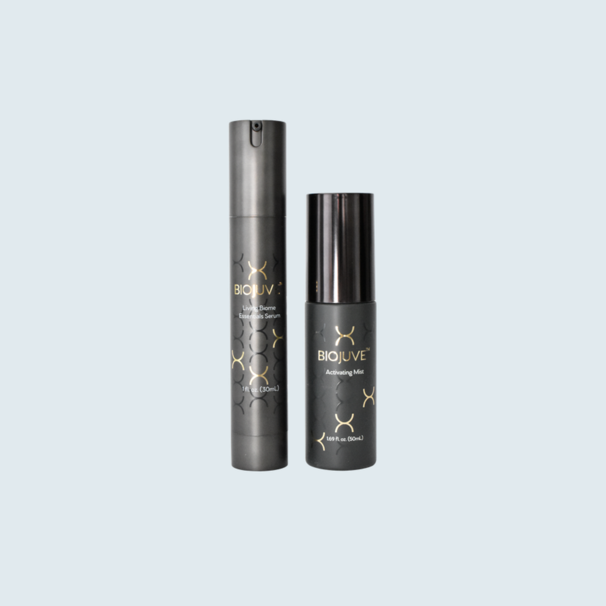 BioJuve Living Biome Essentials Duo – Probiotic 1 fl oz serum and 1.69 fl oz activating mist bottles