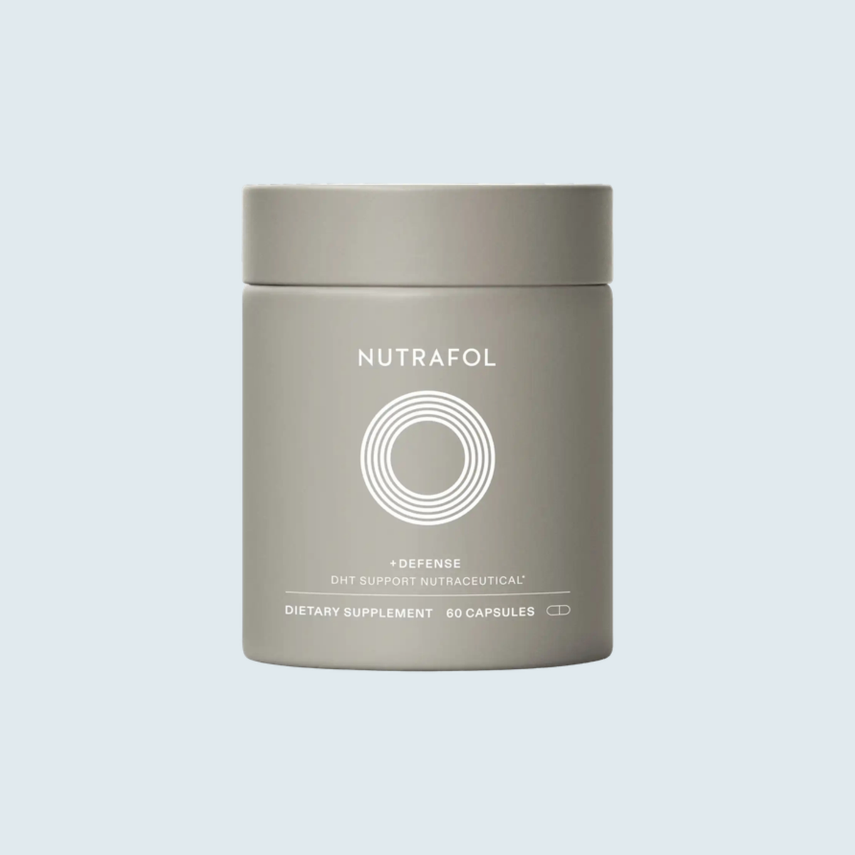 Nutrafol + Defense DHT Support Nutraceutical 60 Capsules bottle