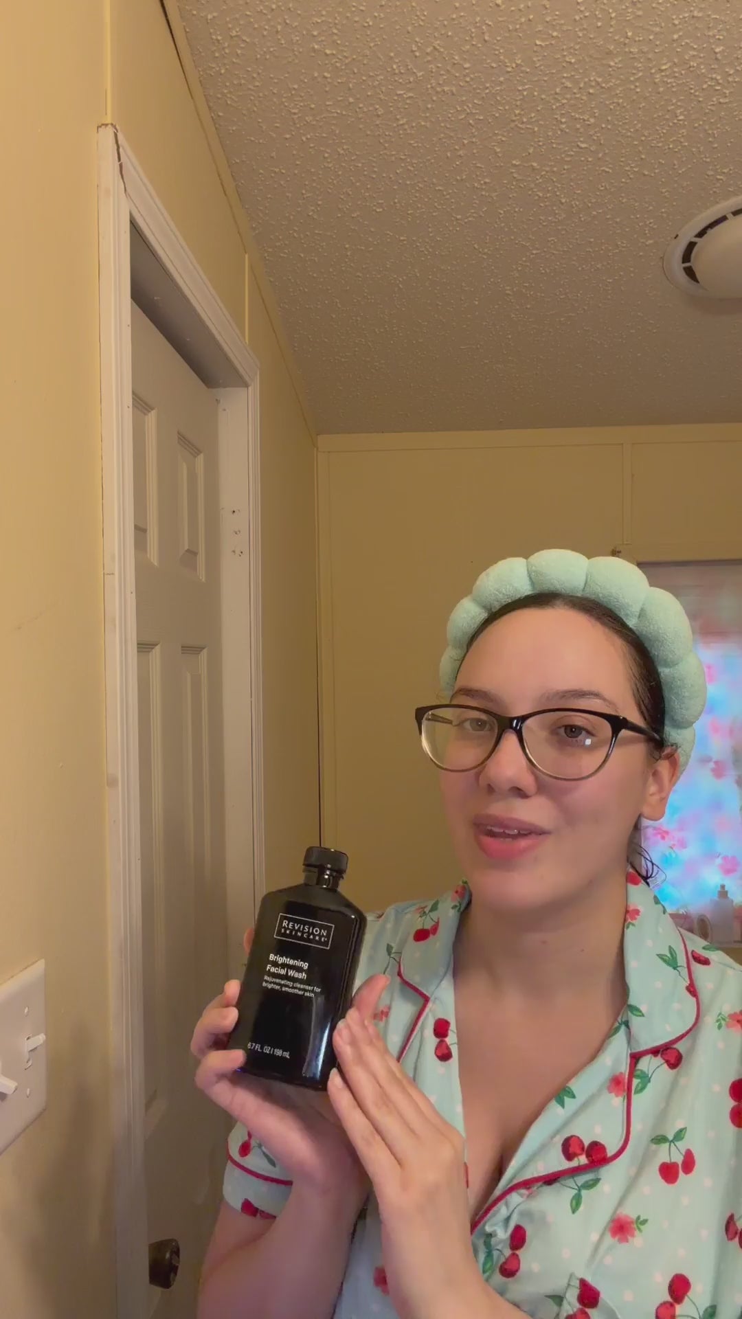 Customer video review of Revision Skincare Brightening Facial Wash by Cassandra, verified buyer