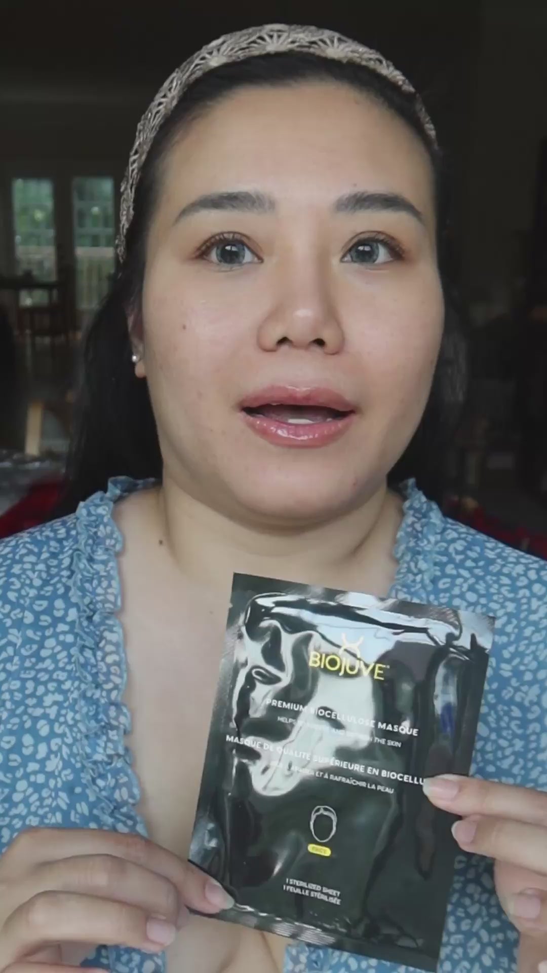 Customer video review of BioJuve Premium Biocellulose Masque by Quynh, verified buyer